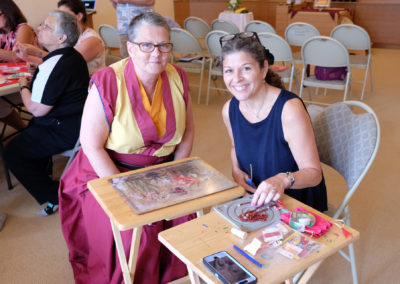Choyang and Dawn at Malas and Mantras workshop July 2017