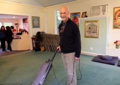 Port Jefferson Volunteer Vacuuming