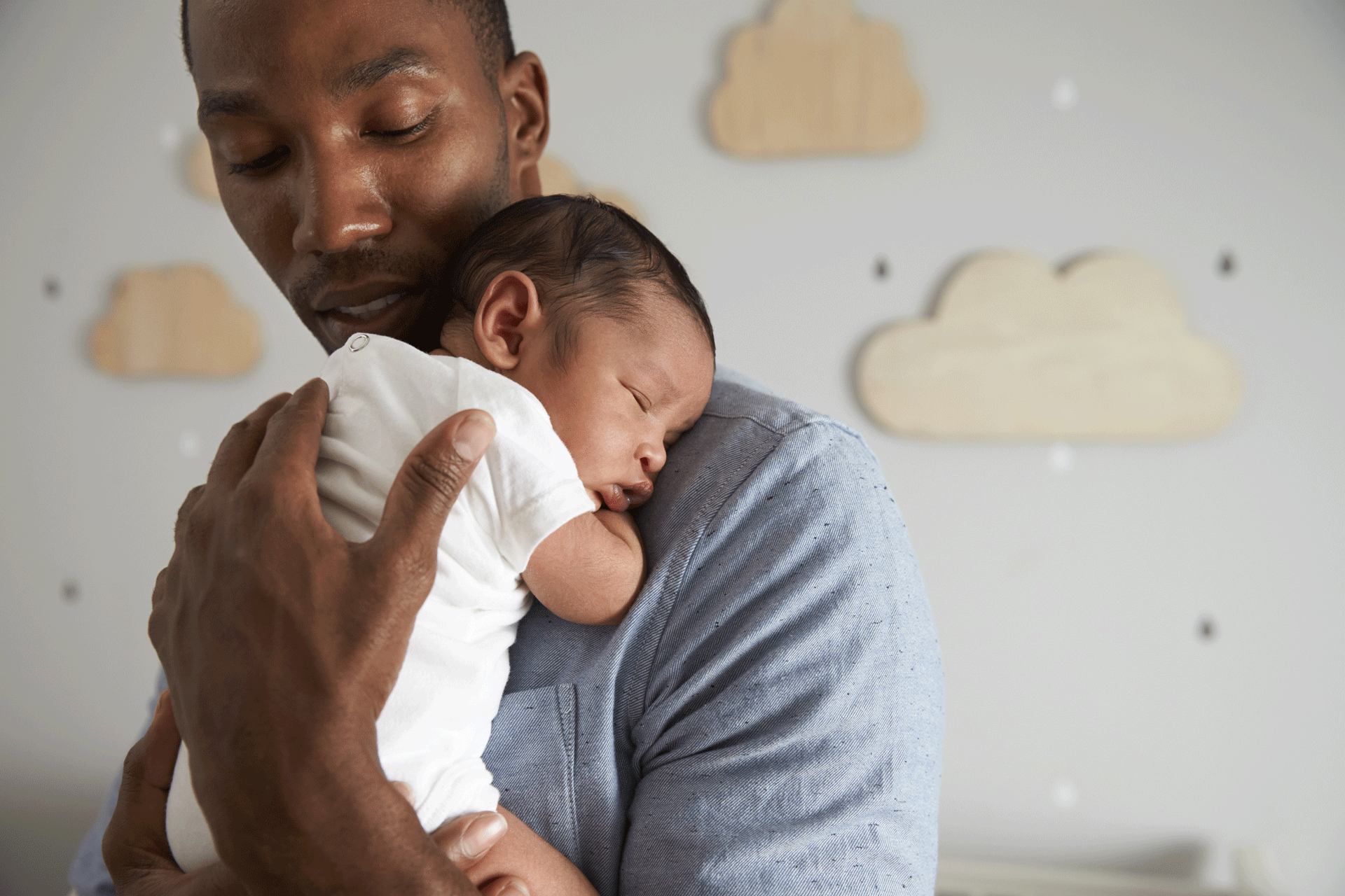 Father with baby