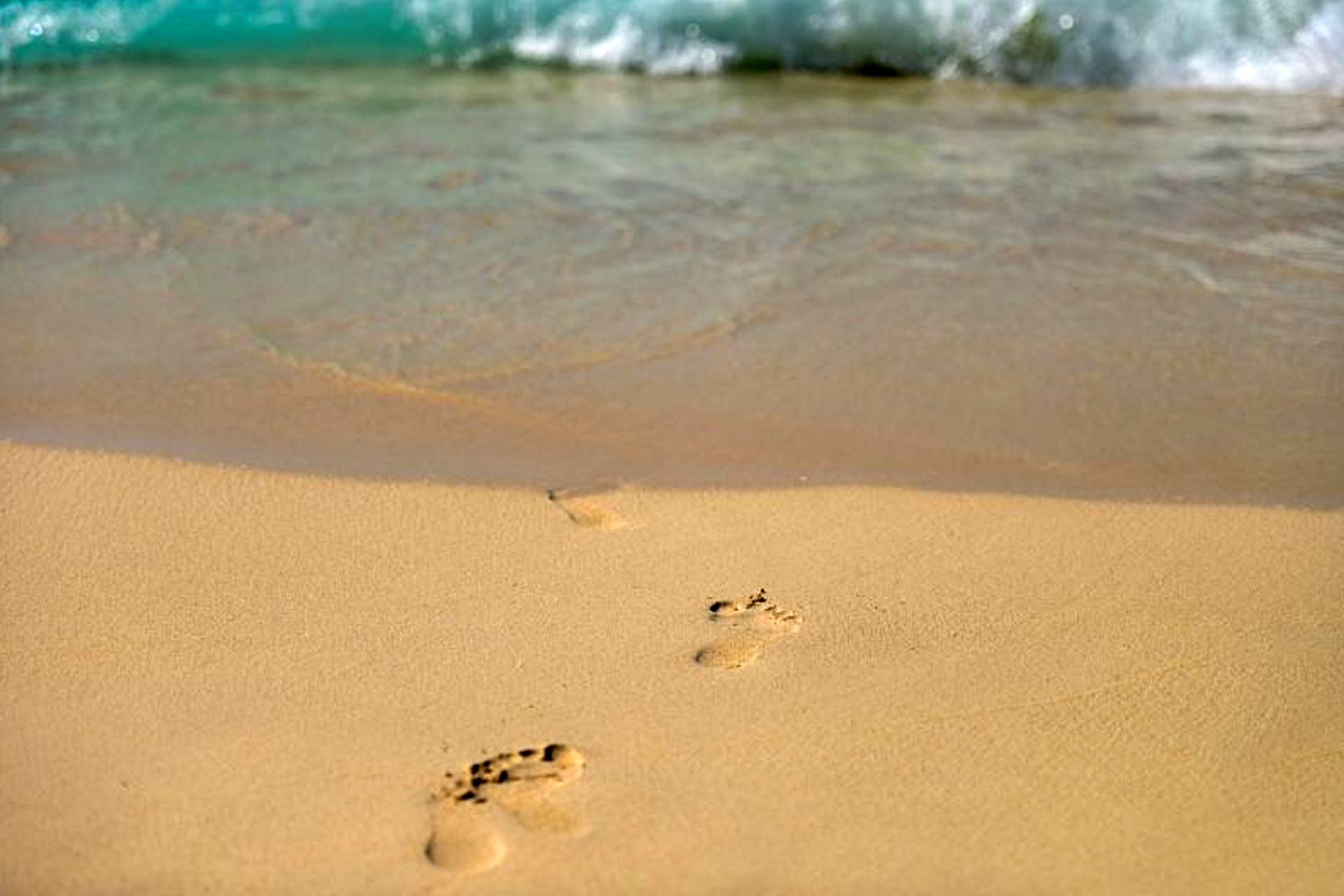 Footprints on the Beach